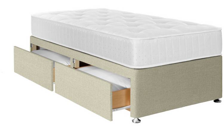 Argos Home Winslow Single 2 Drawer Divan Bed - Natural