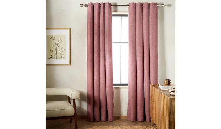 Habitat Blackout Eyelet Curtain - Burgundy - 229x168cm