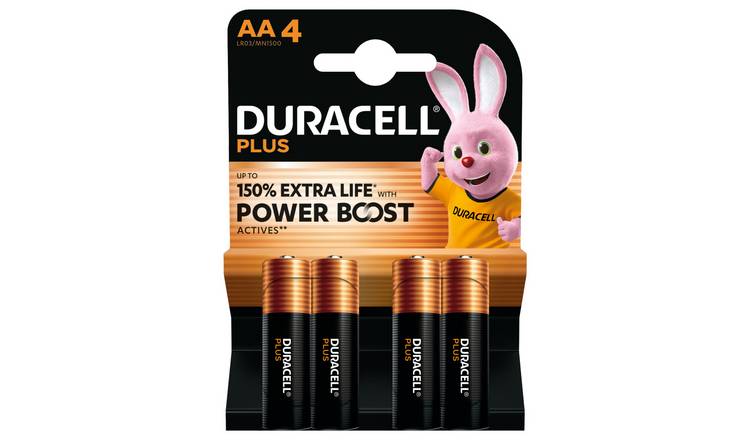 Duracell Plus Powerboost AA Batteries - Pack of 4