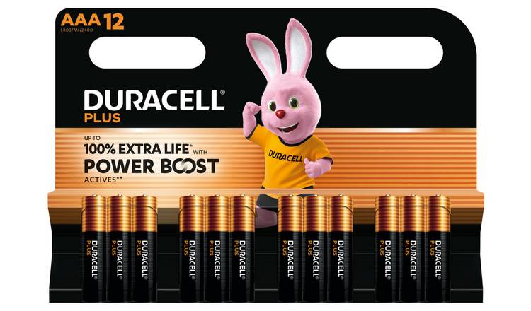 Duracell Plus Powerboost AAA Batteries - Pack of 12