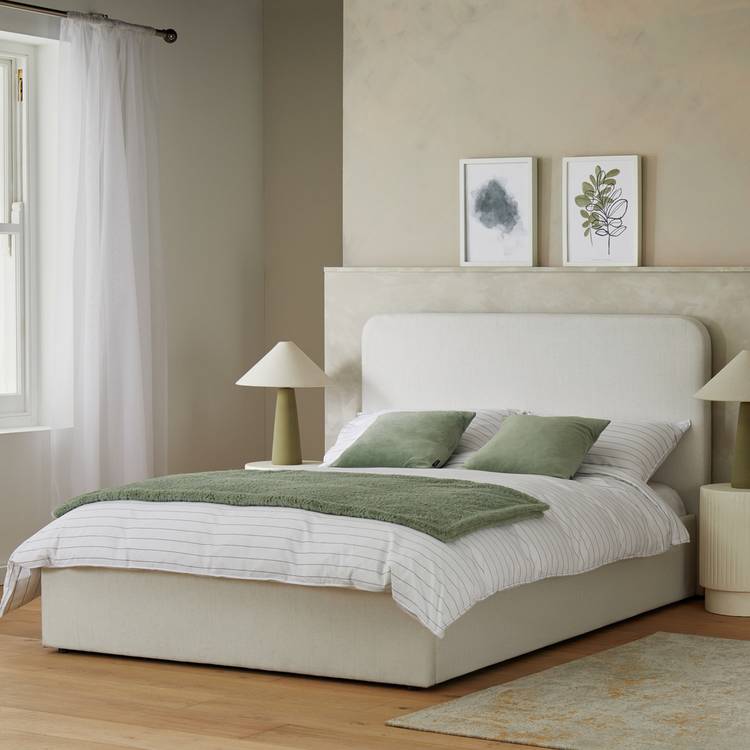 Habitat Chadwell Superking End Lift Ottoman Bed - Cream 0