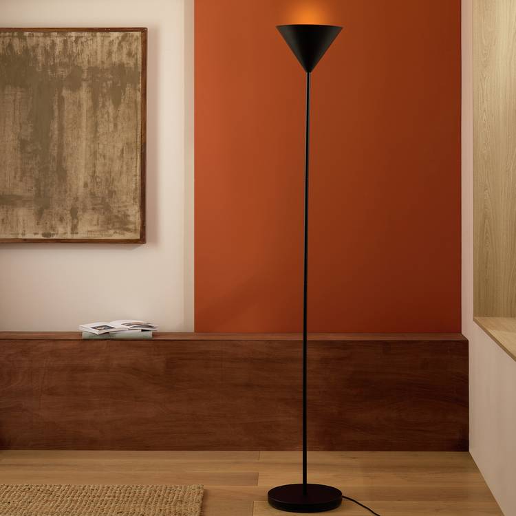Habitat Cone Uplighter Floor Lamp - Black 0