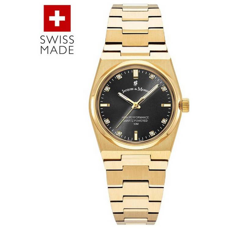 Jacques du Manoir Women Horizon Gold Bracelet Watch 0