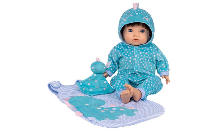 Tiny Treasures Sleepy Dino Baby Doll Set 