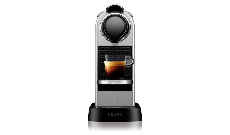 Nespresso CitiZ Capsules Coffee Pod Machine by Krups -Silver