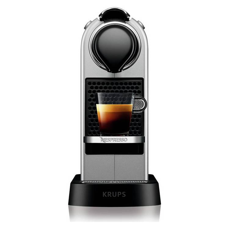 Nespresso CitiZ Capsules Coffee Pod Machine by Krups -Silver 0