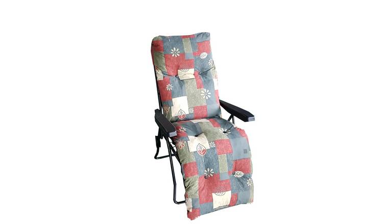 Buy Argos Home Metal Folding Sun Lounger - Sorrento | Garden chairs and
