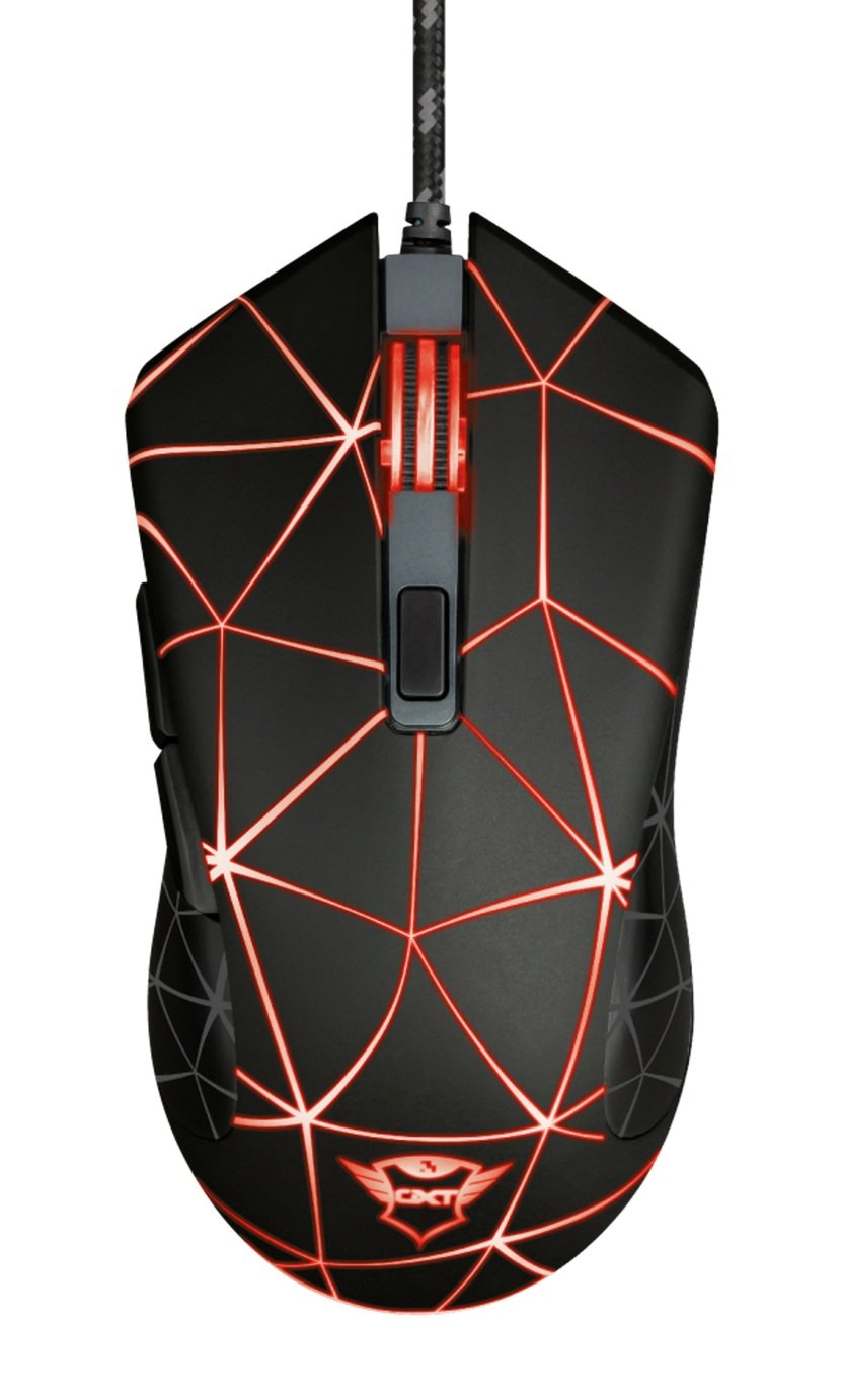 TRUST GXT 133 Locx Wired Gaming Mouse - Black