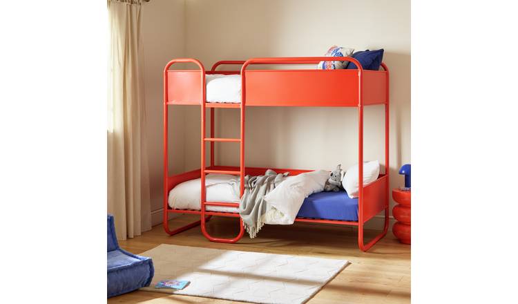 Habitat Rory Single Metal Bunk Bed - Red