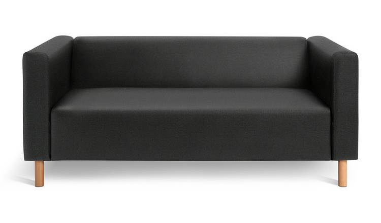 Argos Home Moda Fabric 3 Seater Sofa - Black