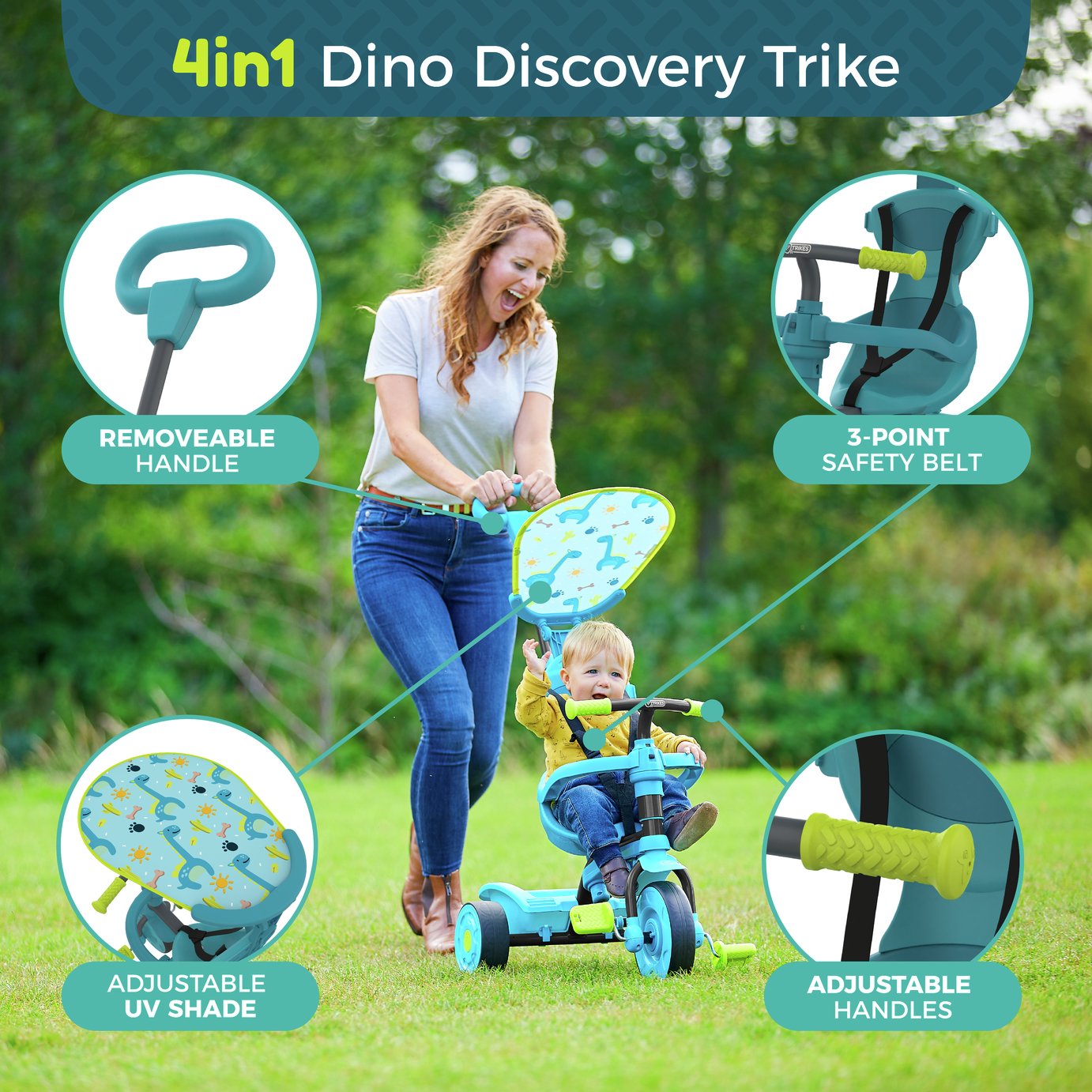 TP 4 in 1 Dino Discovery Trike Reviews Updated February 2024