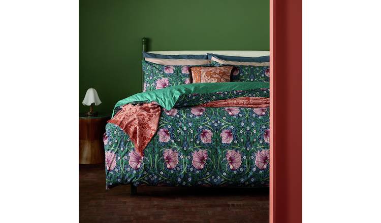 Habitat x Morris &Co. Cotton Pimpernel Bedding Set-Superking