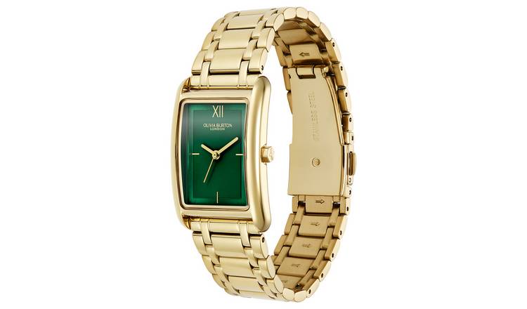 Buy Olivia Burton Green Dial Stainless Steel Link Bracelet Watch Womens watches Argos