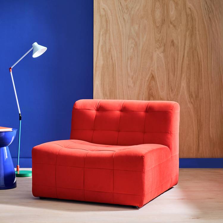 Habitat Archive Velvet Chair - Red 0