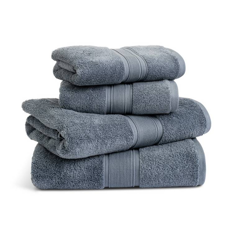 Habitat Supersoft 4 Piece Towel Bale - Rustic Blue 0