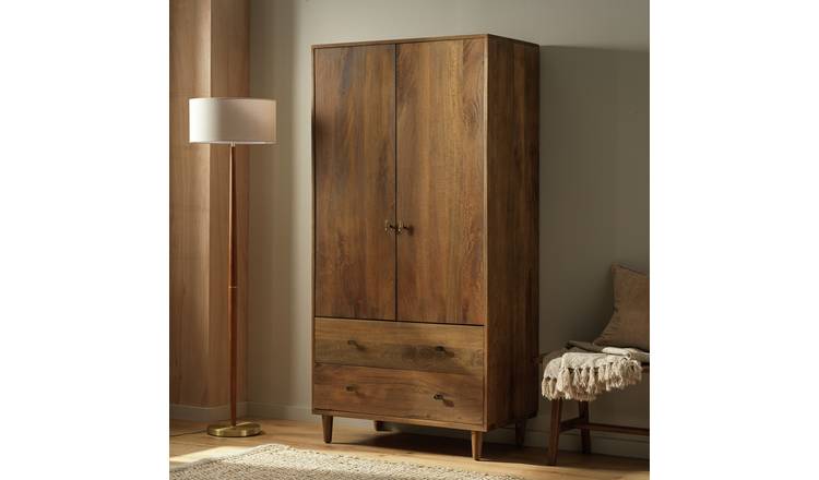 Habitat Armi 2 Door 2 Drawer Wardrobe - Brown