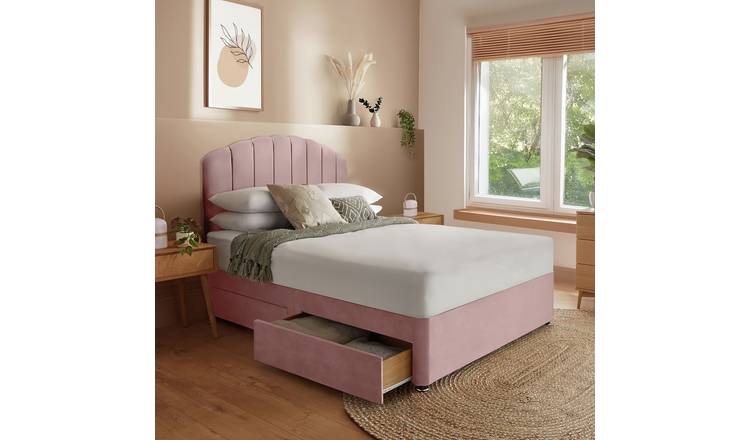 Silentnight Middleton Double 4 Drawer Divan Bed - Pink
