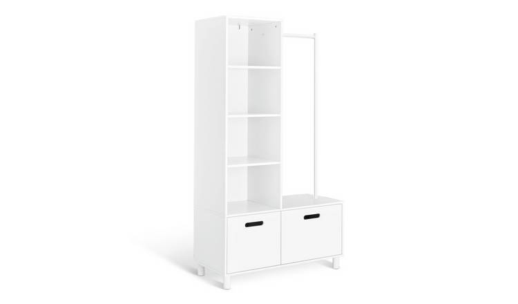 Habitat Henri 2 Drawer Clothes Rail - White