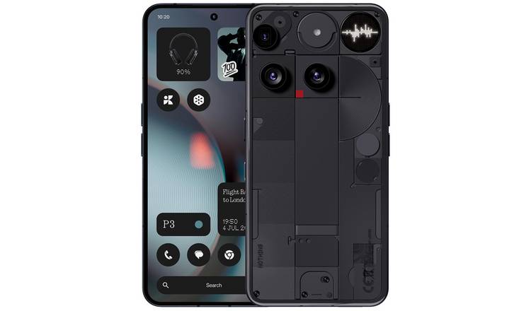 SIM Free Nothing Phone (3) 5G 512GB AI Mobile Phone - Black