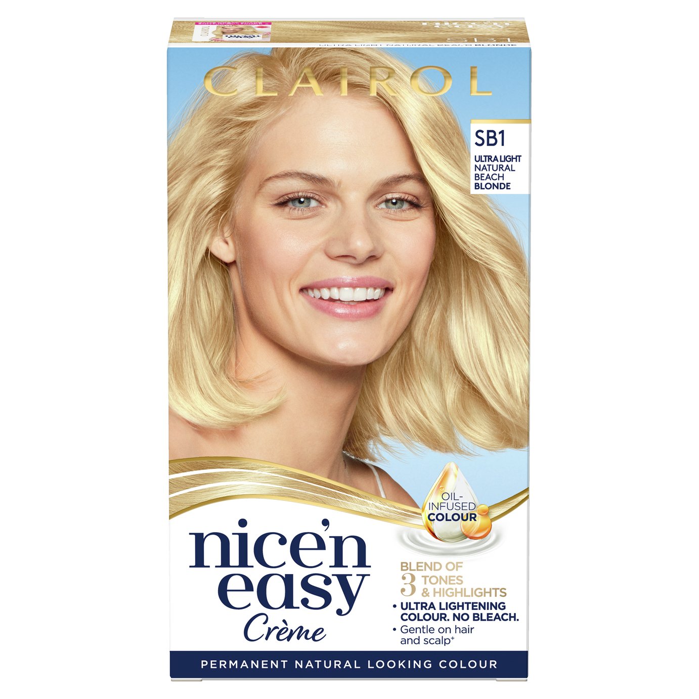 Clairol Nice'n Easy Hair Dye Ultra Light Natural Blonde SB1 Review