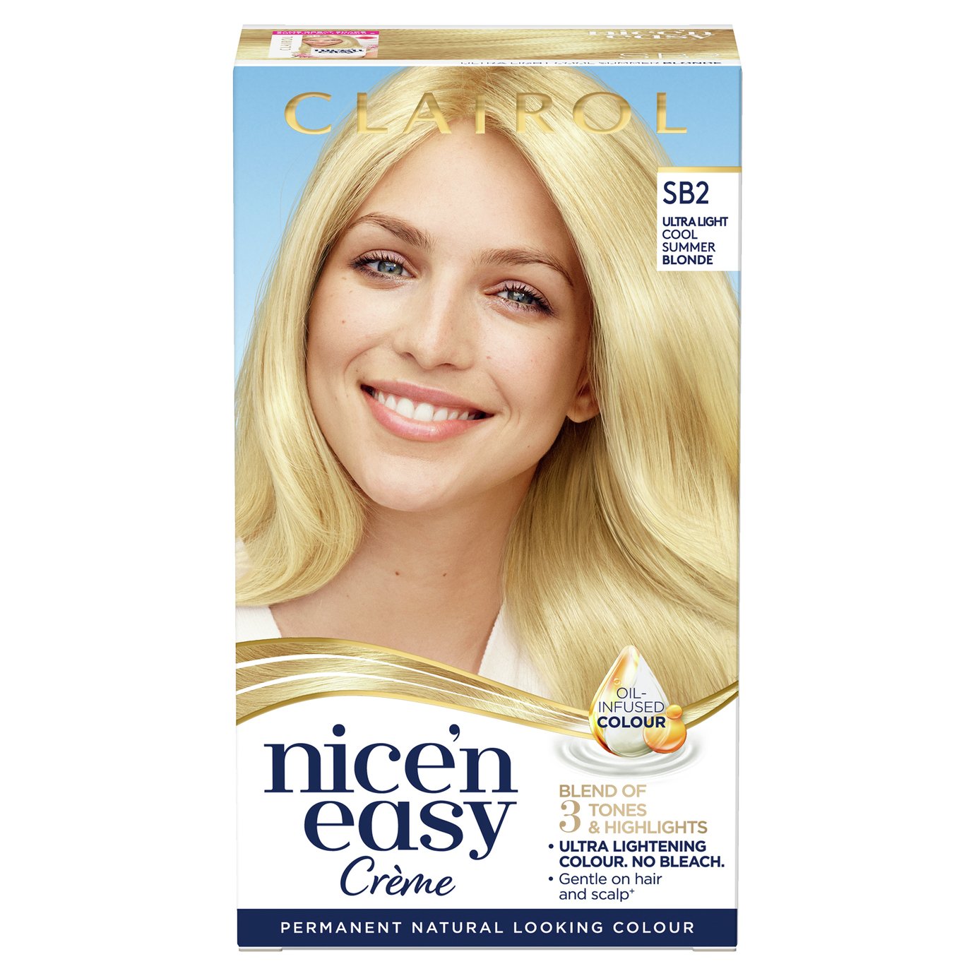 Clairol Nice'n Easy Hair Dye Ultra Light Natural Blonde SB2 Review