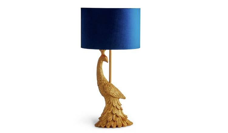 Buy Argos Home Dutch Glam Florence The Peacock Table Lamp Blue Table Lamps Argos
