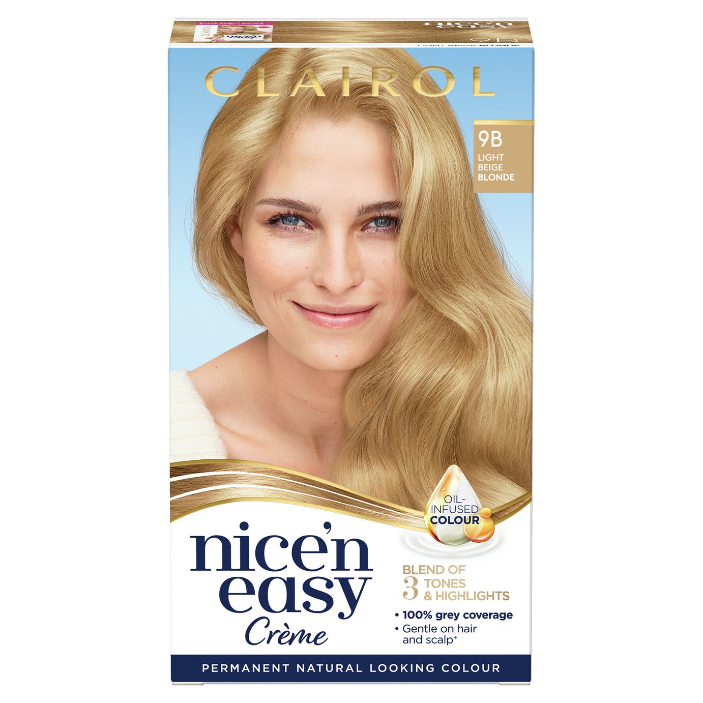 Clairol Nice'n Easy Hair Dye Light Beige Blonde 9B Review