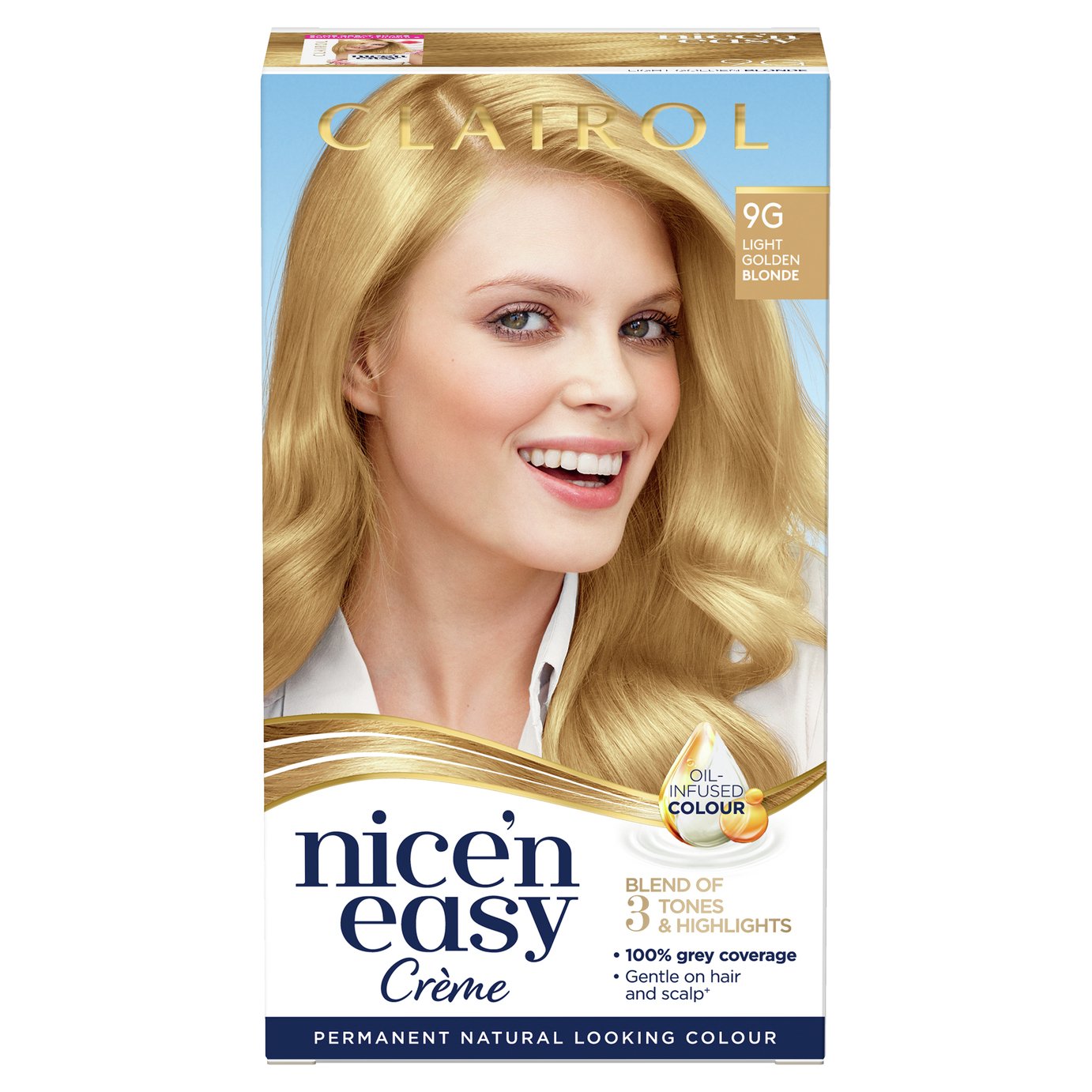 Clairol Nice'n Easy Hair Dye Light Golden Blonde 9G Review