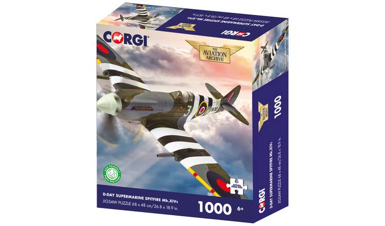 Kidicraft Corgi D-Day Supermarine Spitfire 1000 Pcs Puzzle