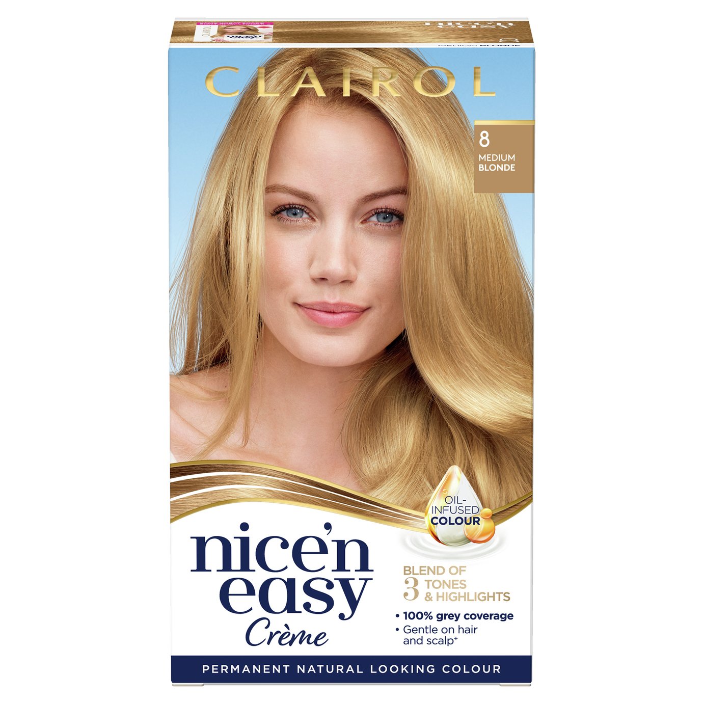 Clairol Nice'n Easy Hair Dye Medium Blonde 8 Review