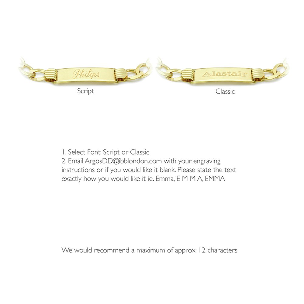 9ct Gold Men's Personalised Curb ID Bracelet Review