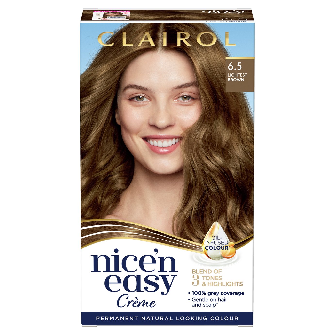 Clairol Nice'n Easy Hair Dye Lightest Brown 6.5 Review