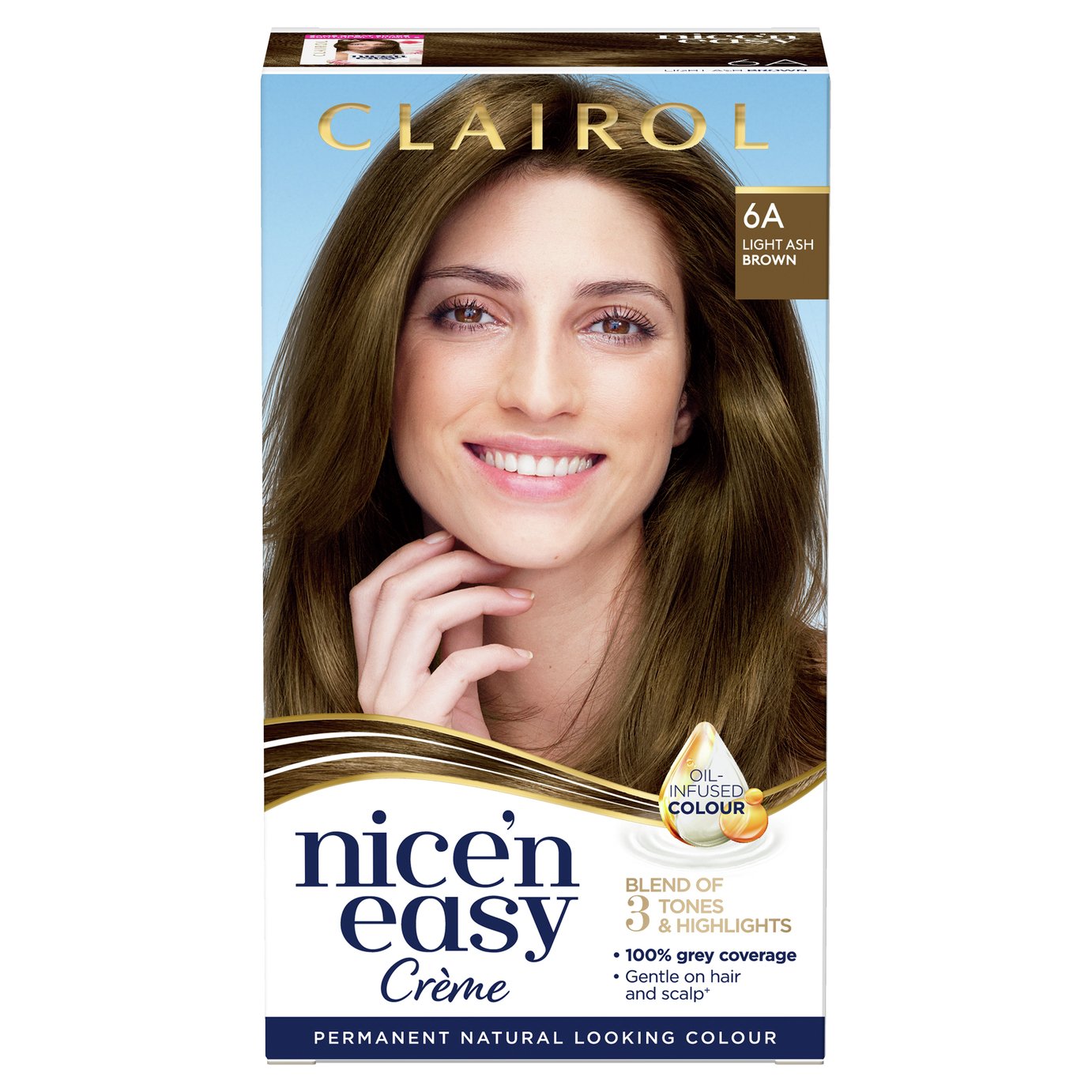 Clairol Nice'n Easy Hair Dye Light Ash Brown 6A Review