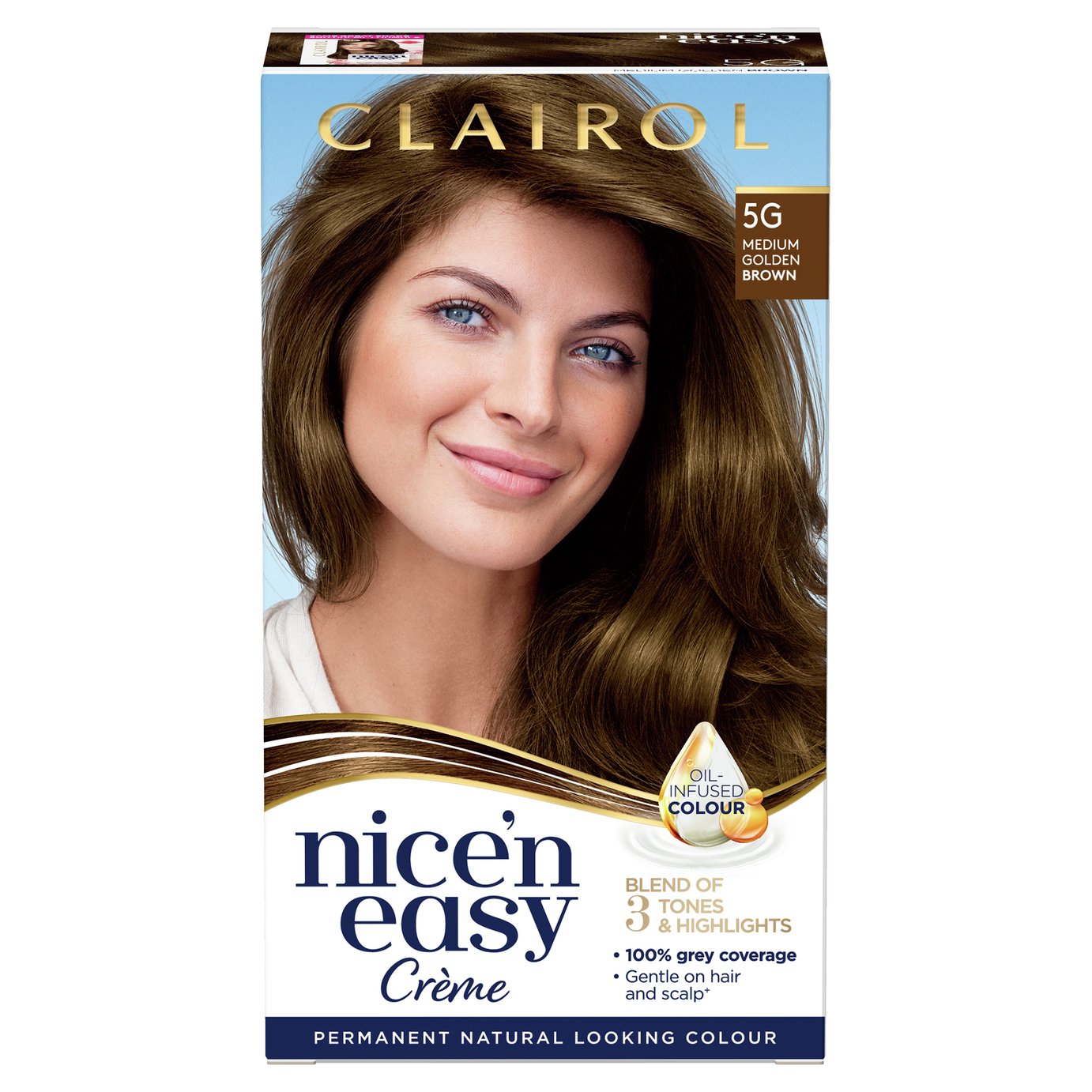 Clairol Nice'n Easy Hair Dye Medium Golden Brown 5G Review