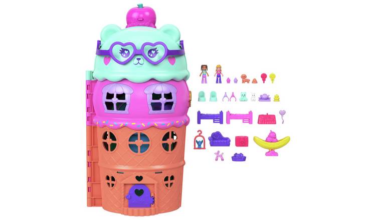 Polly Pocket Large Gelato House Playset & Dolls