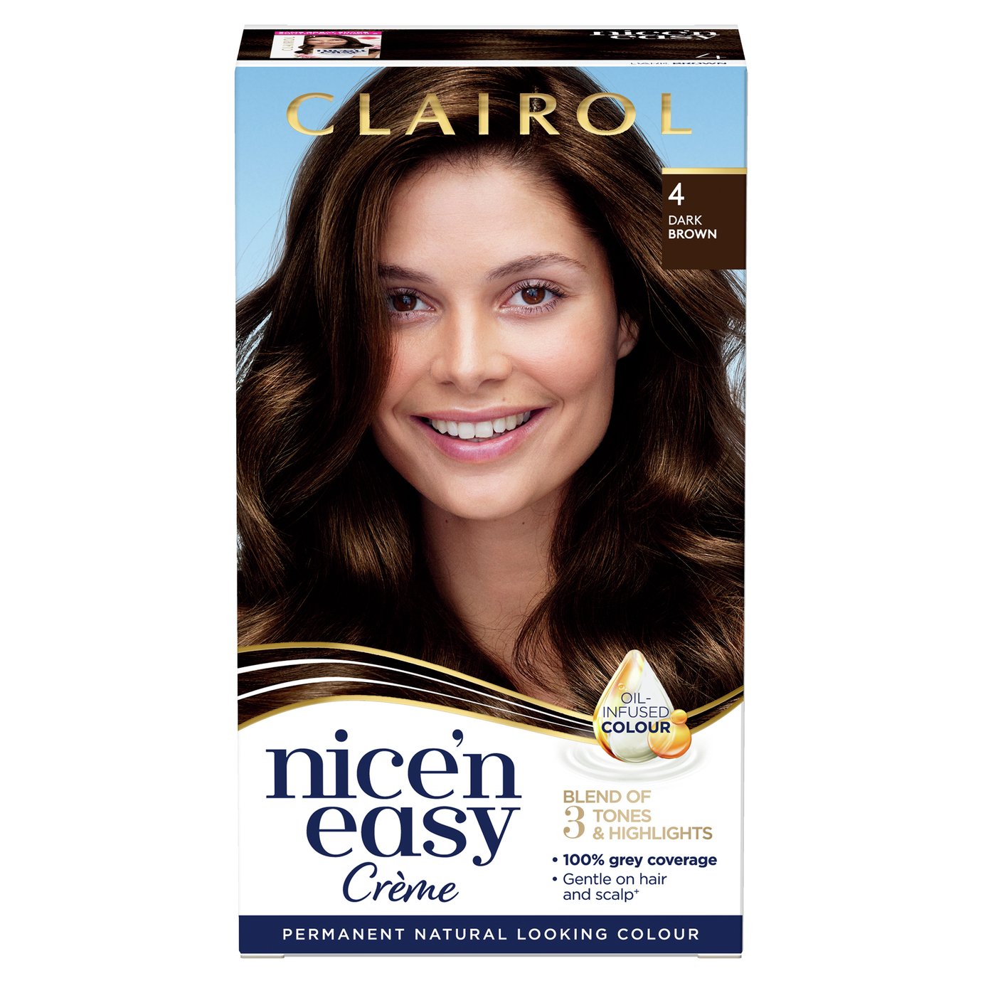 Clairol Nice'n Easy Hair Dye Dark Brown 4 Review