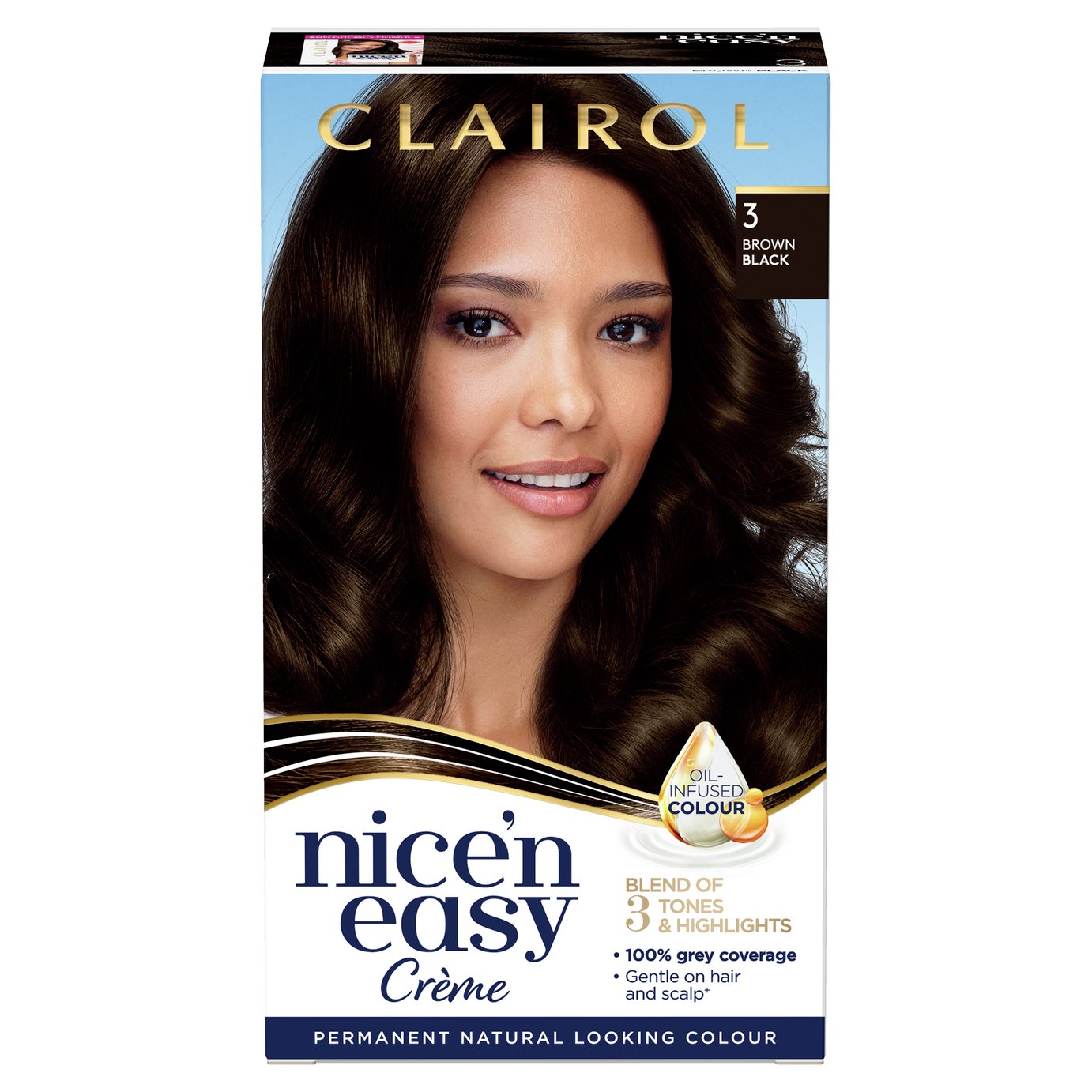 Clairol Nice'n Easy Hair Dye Brown Black 3 Review