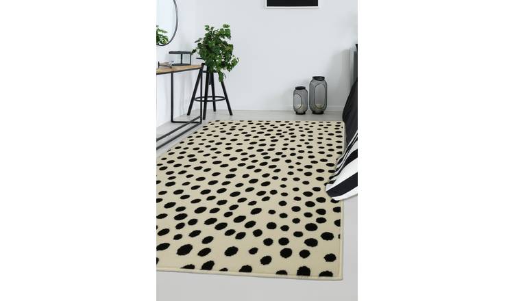Homemaker Spot Monochrome Cut Pile Rug - 160x120cm