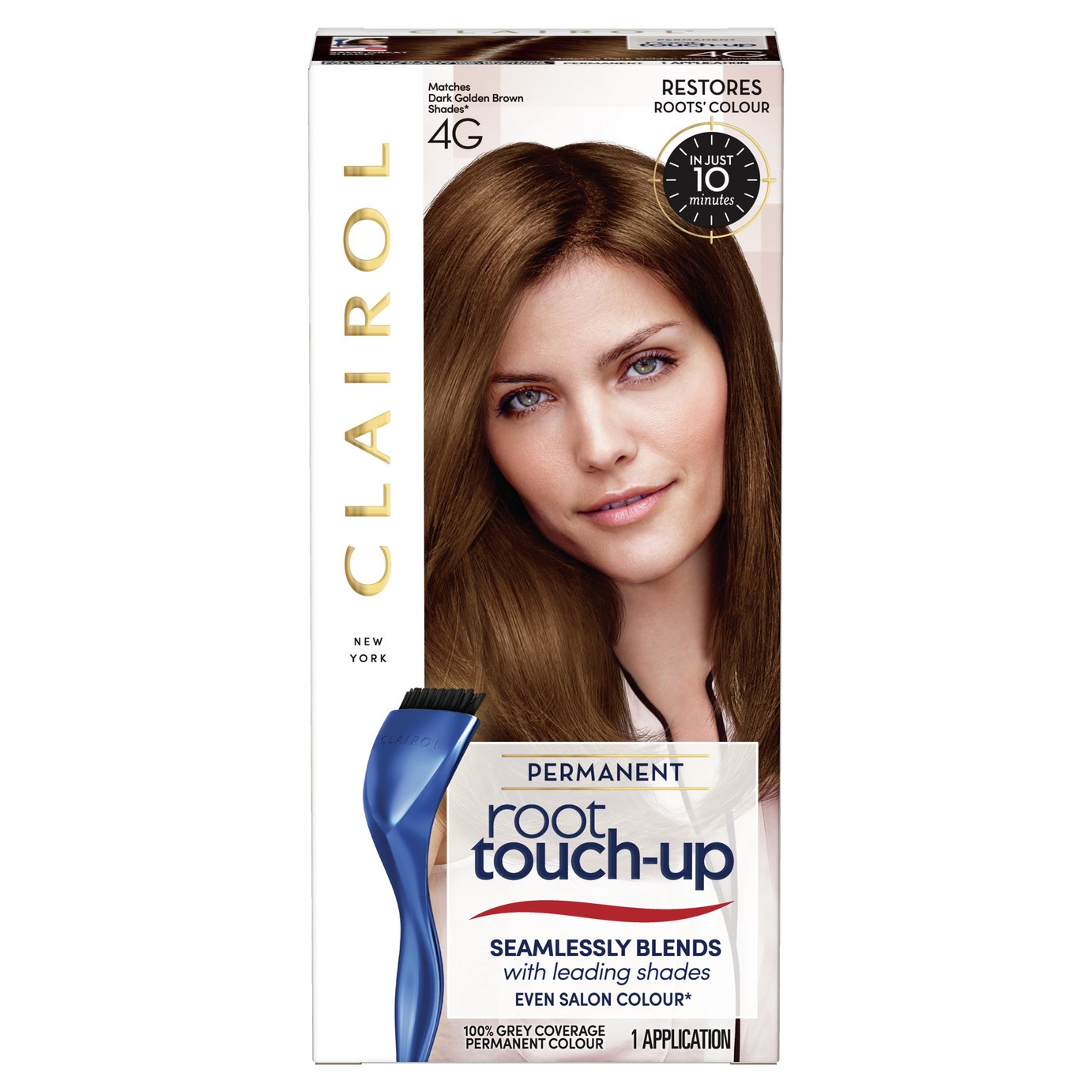 Clairol Root Touch-Up Hair Dye Dark Golden Brown 4G Review