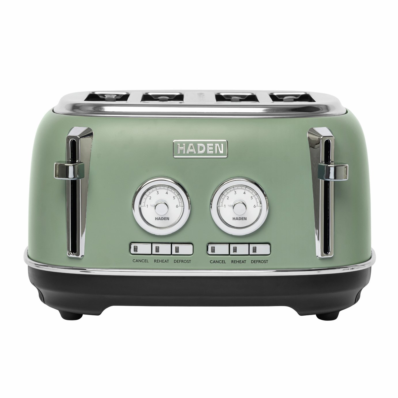Haden 4 Slice Metal Toaster - Green