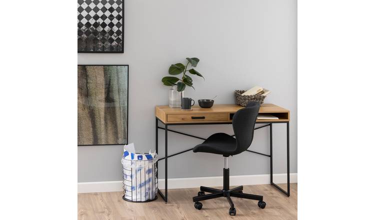 Furniture To Go Seaford 1 Drawer Office Desk - Light Wood