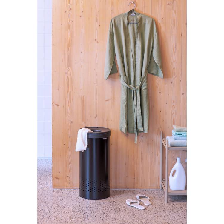 Brabantia 35 Litre Laundry Container Bin - Black 0
