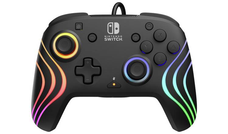 PDP Switch Afterglow Wave RGB Wired Controller - Black