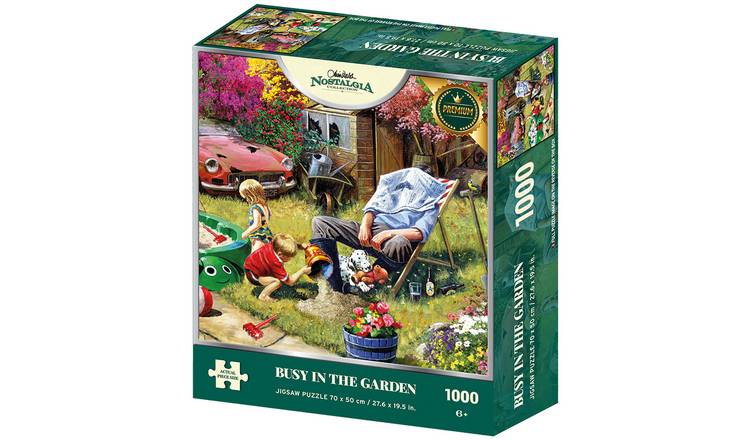 Kidicraft Nostalgia Busy In The Garden 1000 Pieces Puzzle