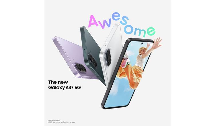 SIM Free Samsung Galaxy A37 5G 128GB AI Mobile - Charcoal 2