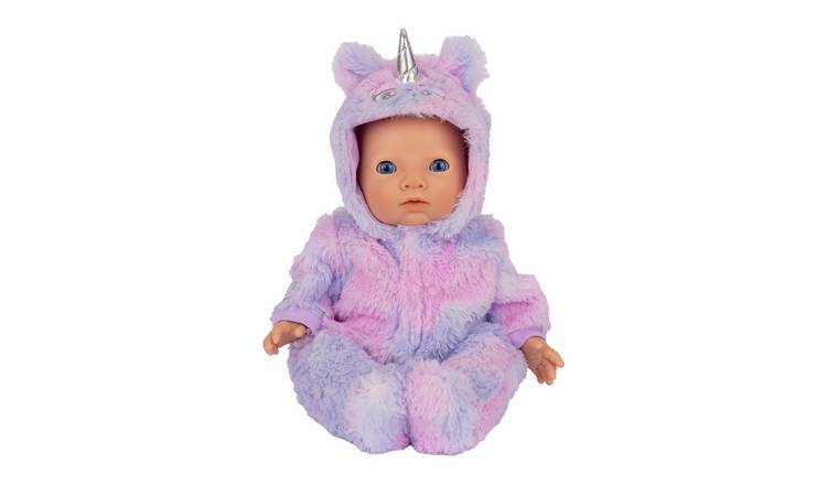 My First Tiny Treasures Unicorn Snuggles Baby Doll Outfit 