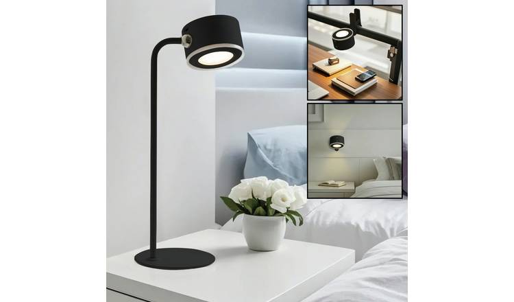 Xtralite Geo Circular Magnetic LED Table Lamp - Black