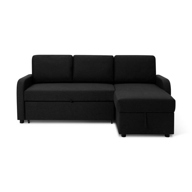 Habitat Carter Fabric Right Hand Corner Sofa Bed - Charcoal 0