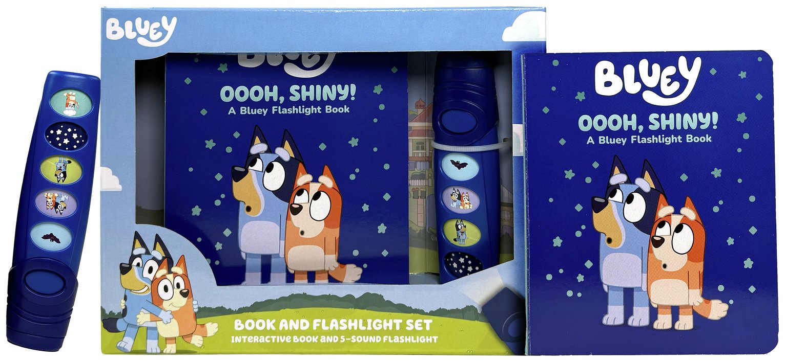 Proiettore Di Storie E Torcia Bluey – 24 Immagini Su 3 Dischi, 2-in-1 Per Bambini, Lexibook