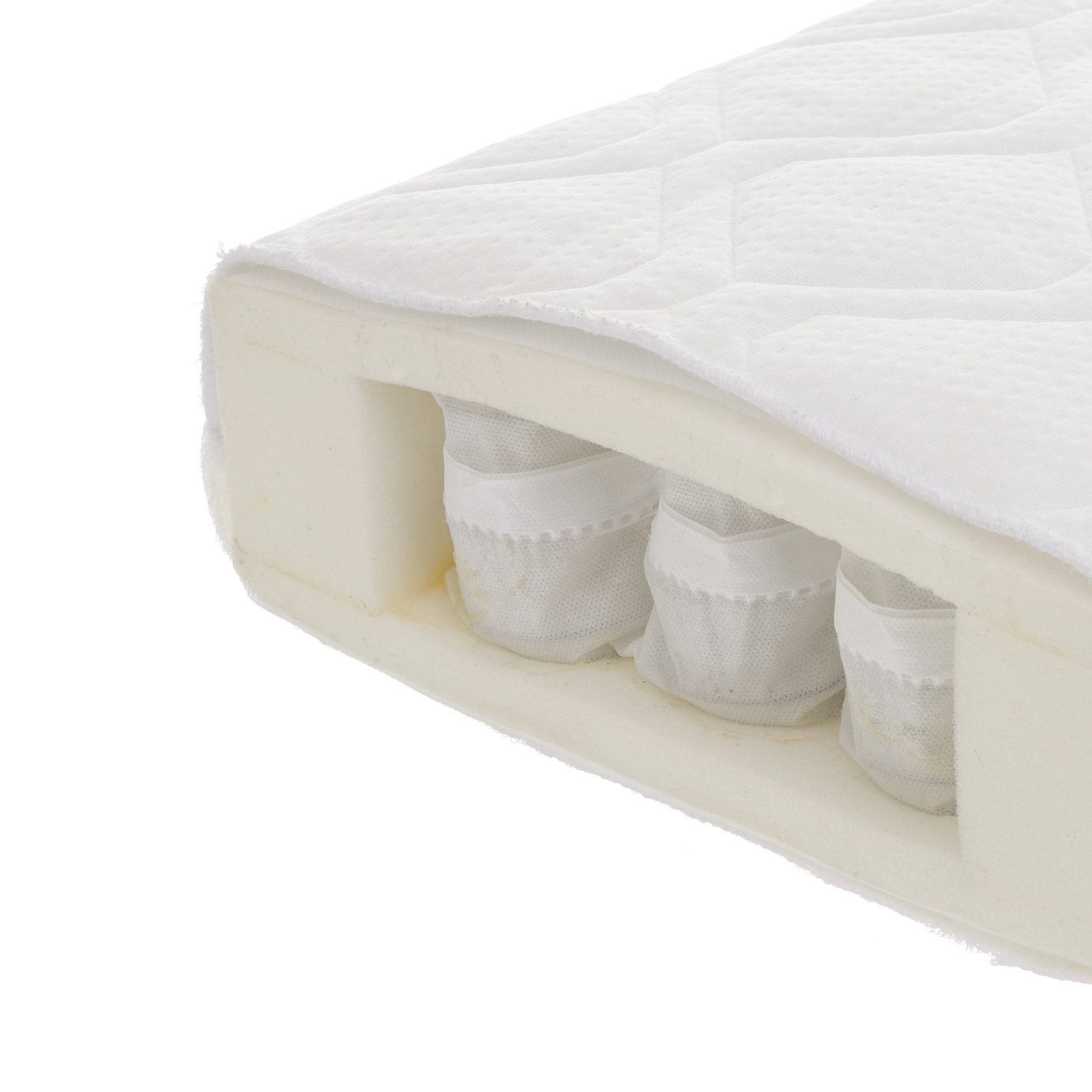 pocket sprung dual sided cotbed mattress